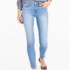 J.CREW Factory Preppy Stretch Skinny Ankle Blue Jeans Size 25 Cotton